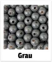 Holzperlen 12mm grau